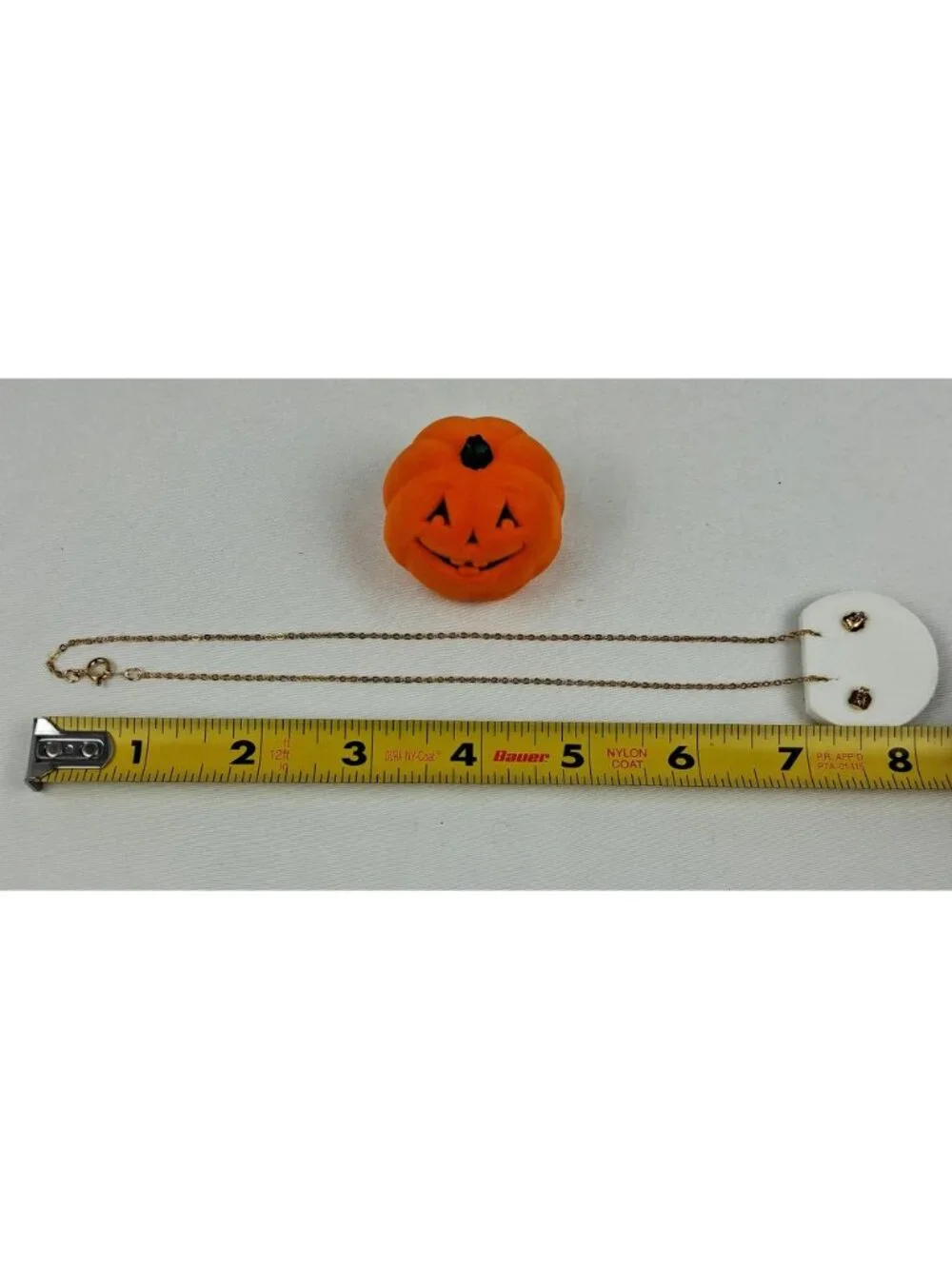 Girls Halloween Pumpkin Jewelry Box Novelty Black Cat Necklace & Earrings Set